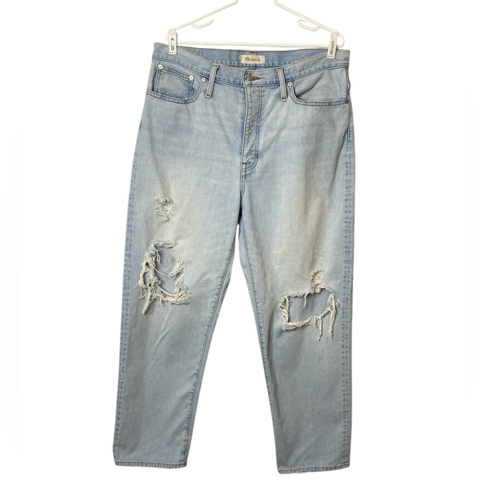 Madewell The Dad Distressed Button Fly Jean 31